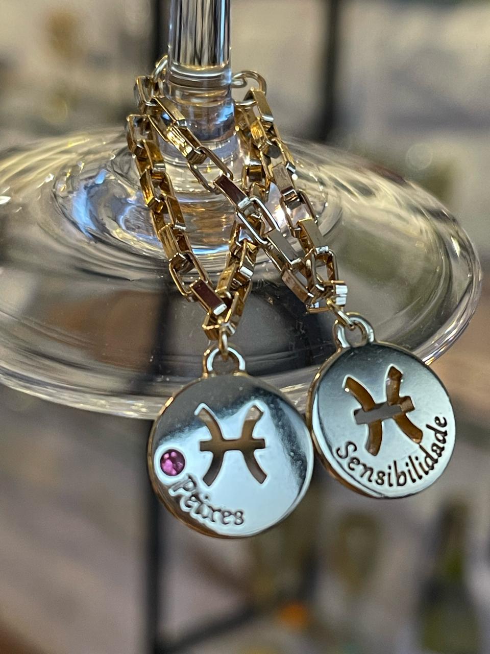 Marcador de Taça-Signos-Peixes