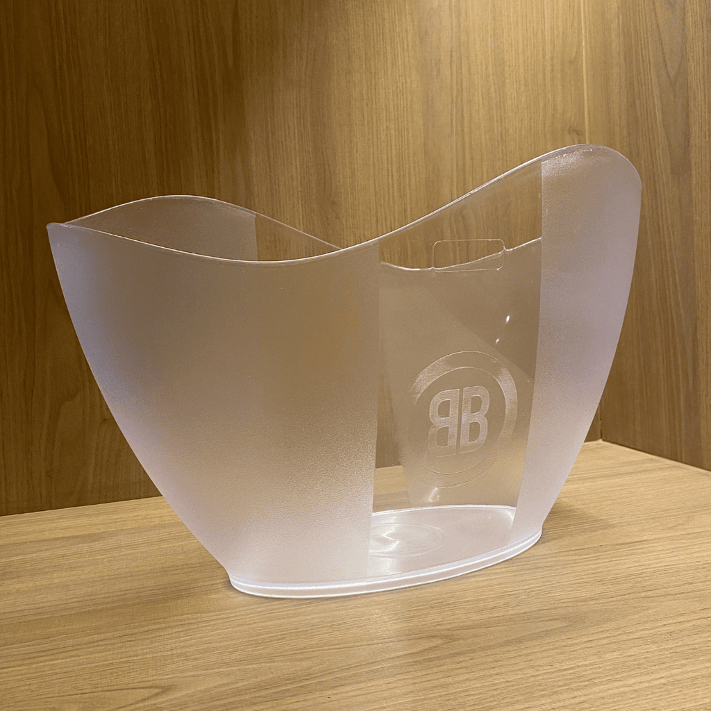 Champanheira Orgânica Texturizada Transparente para 2 ou 3 Garrafas