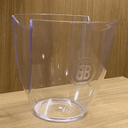 Champanheira Contemporânea Transparente para 1 Garrafa