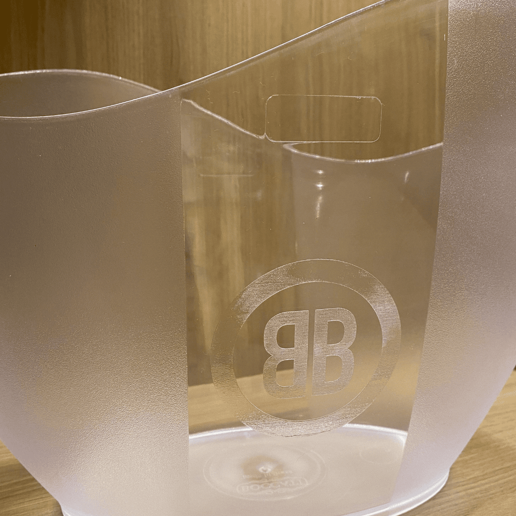 Champanheira Orgânica Texturizada Transparente para 2 ou 3 Garrafas