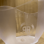 Champanheira Orgânica Texturizada Transparente para 2 ou 3 Garrafas