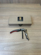 Saca Rolhas Pulltex Carbono dois Estágios com Caixa Luxo Exclusiva