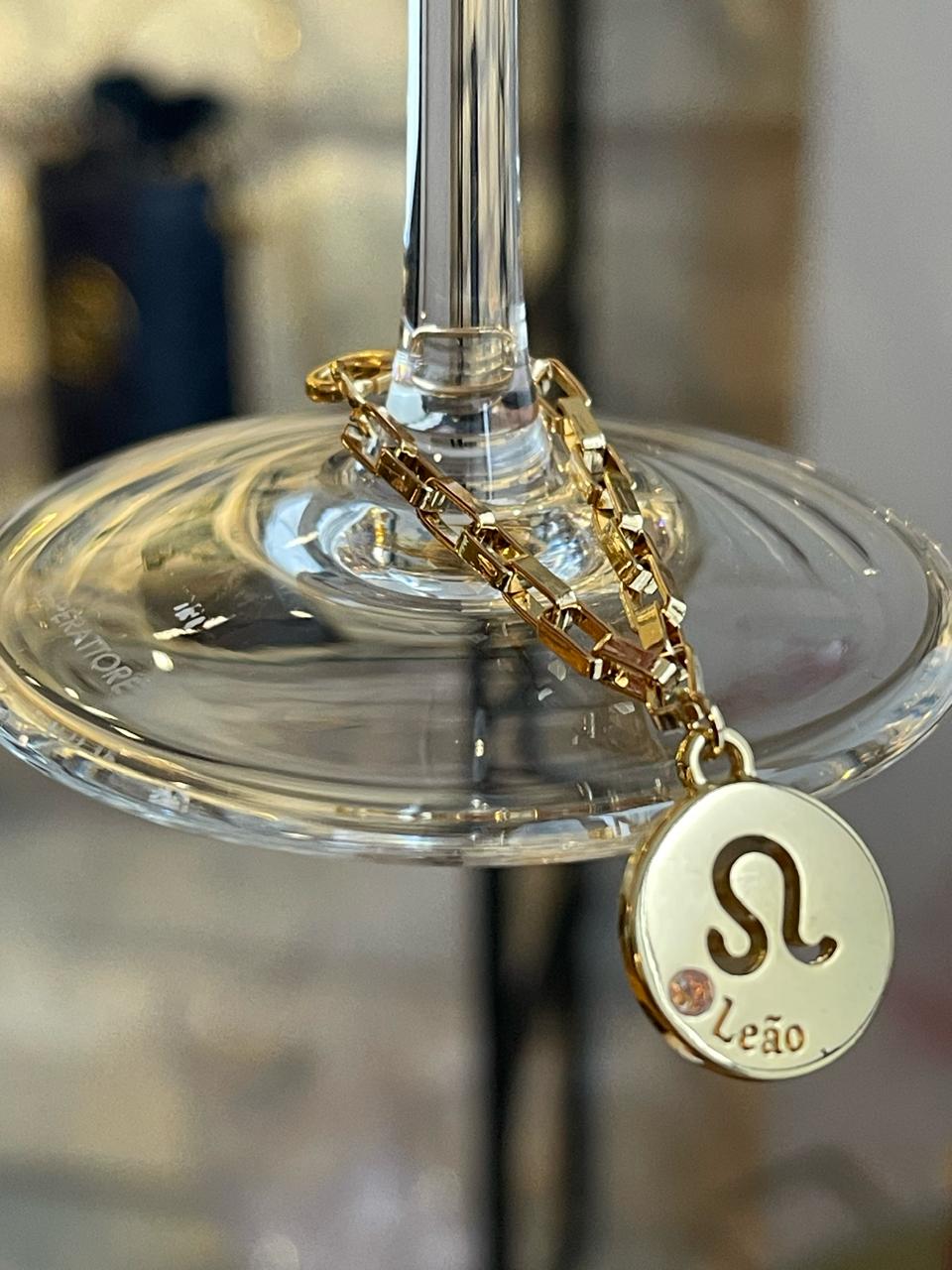 Marcador de Taça-Signos-Leão