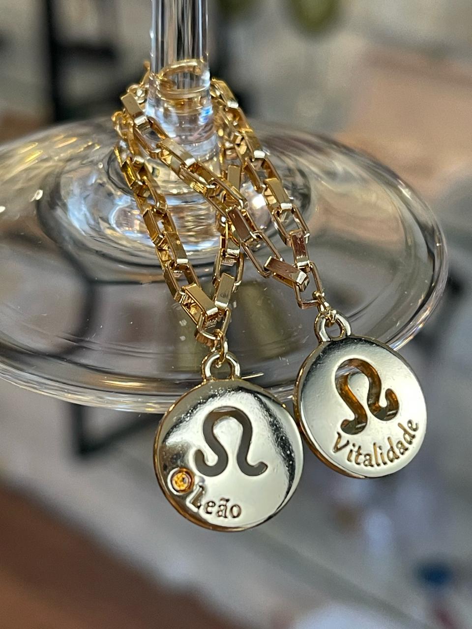 Marcador de Taça-Signos-Leão