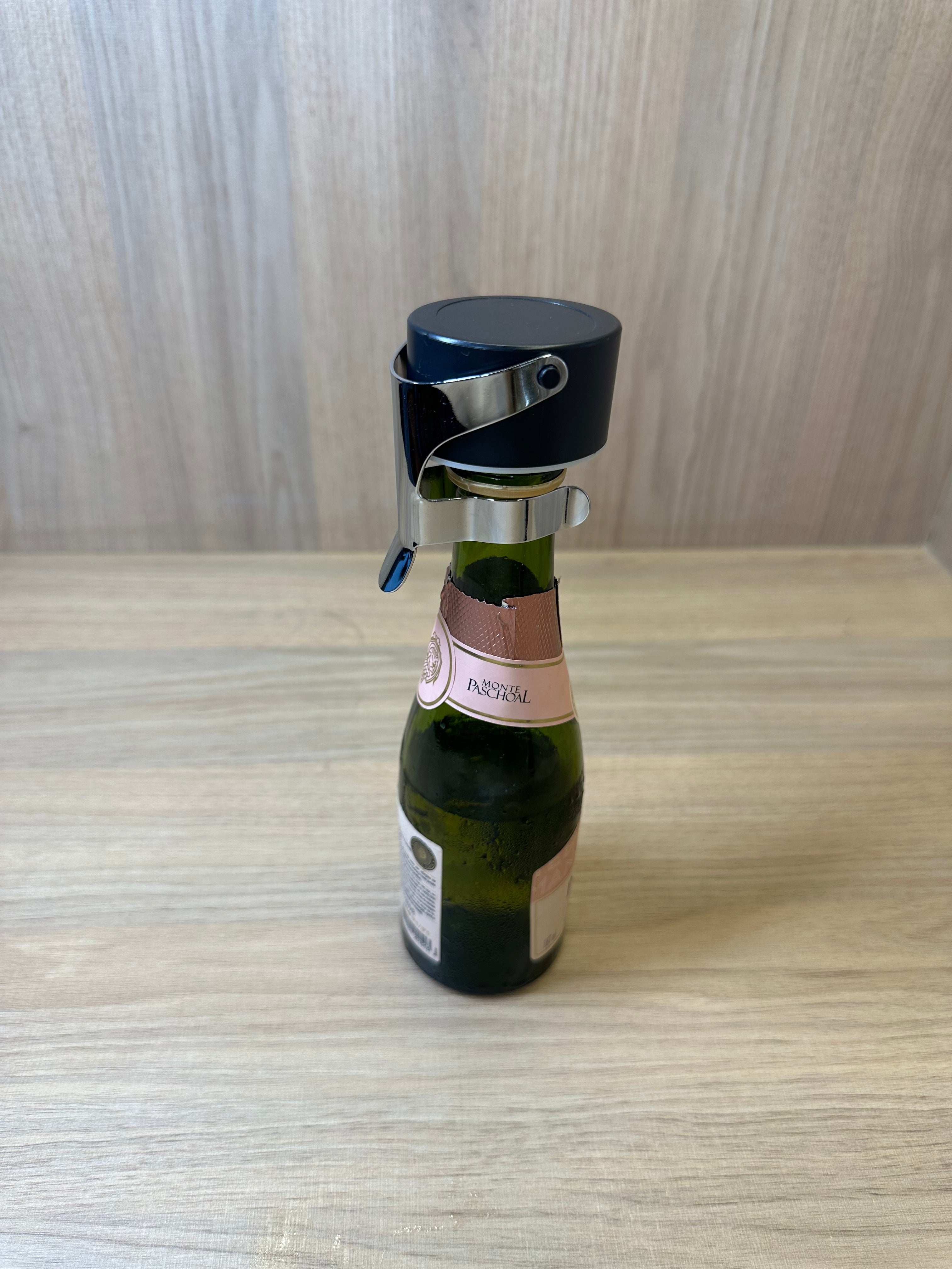 Tampa para Espumante Koala Metal Preto