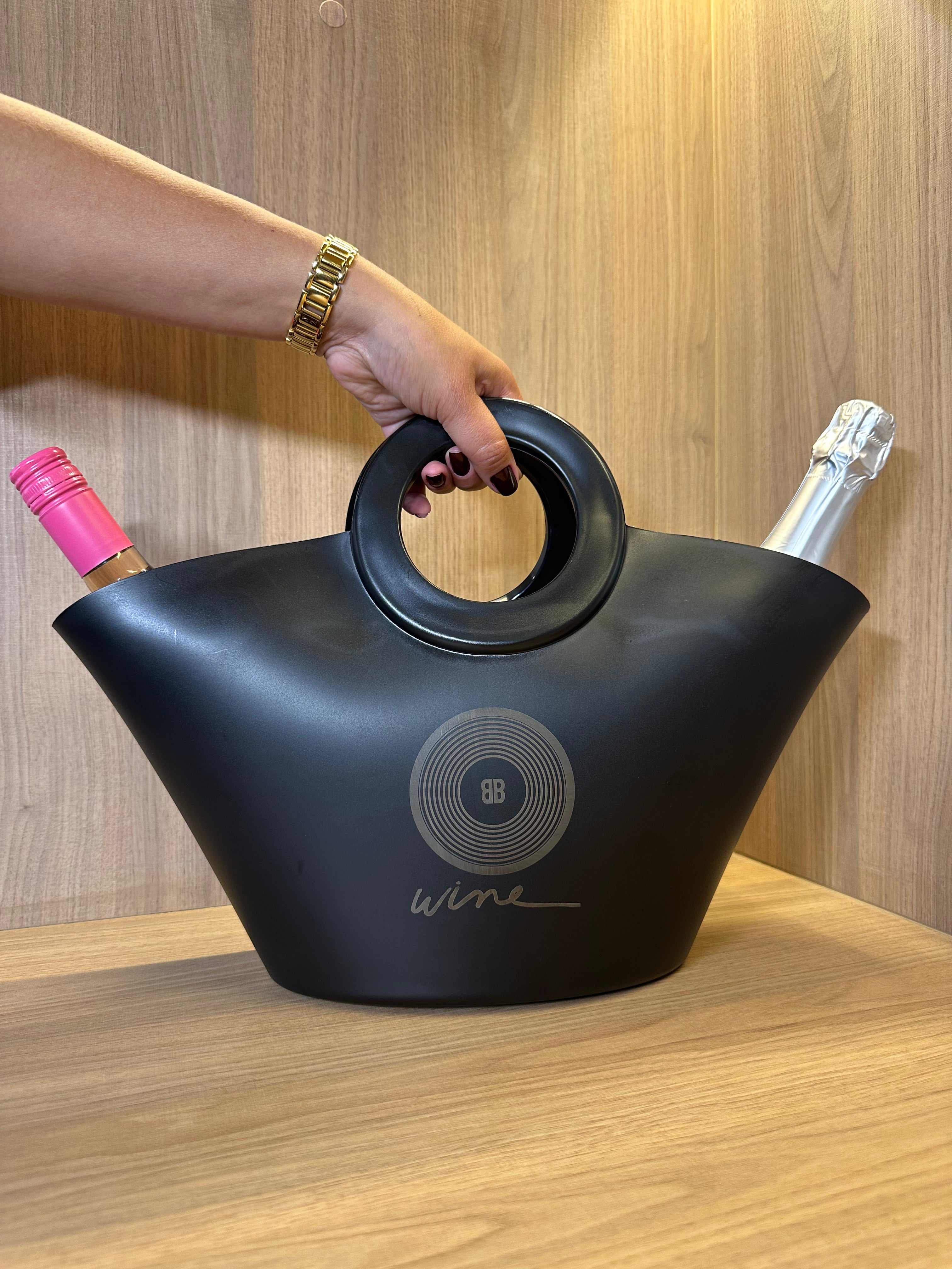 Ice Bag Brisa Preta para 2 Garrafas