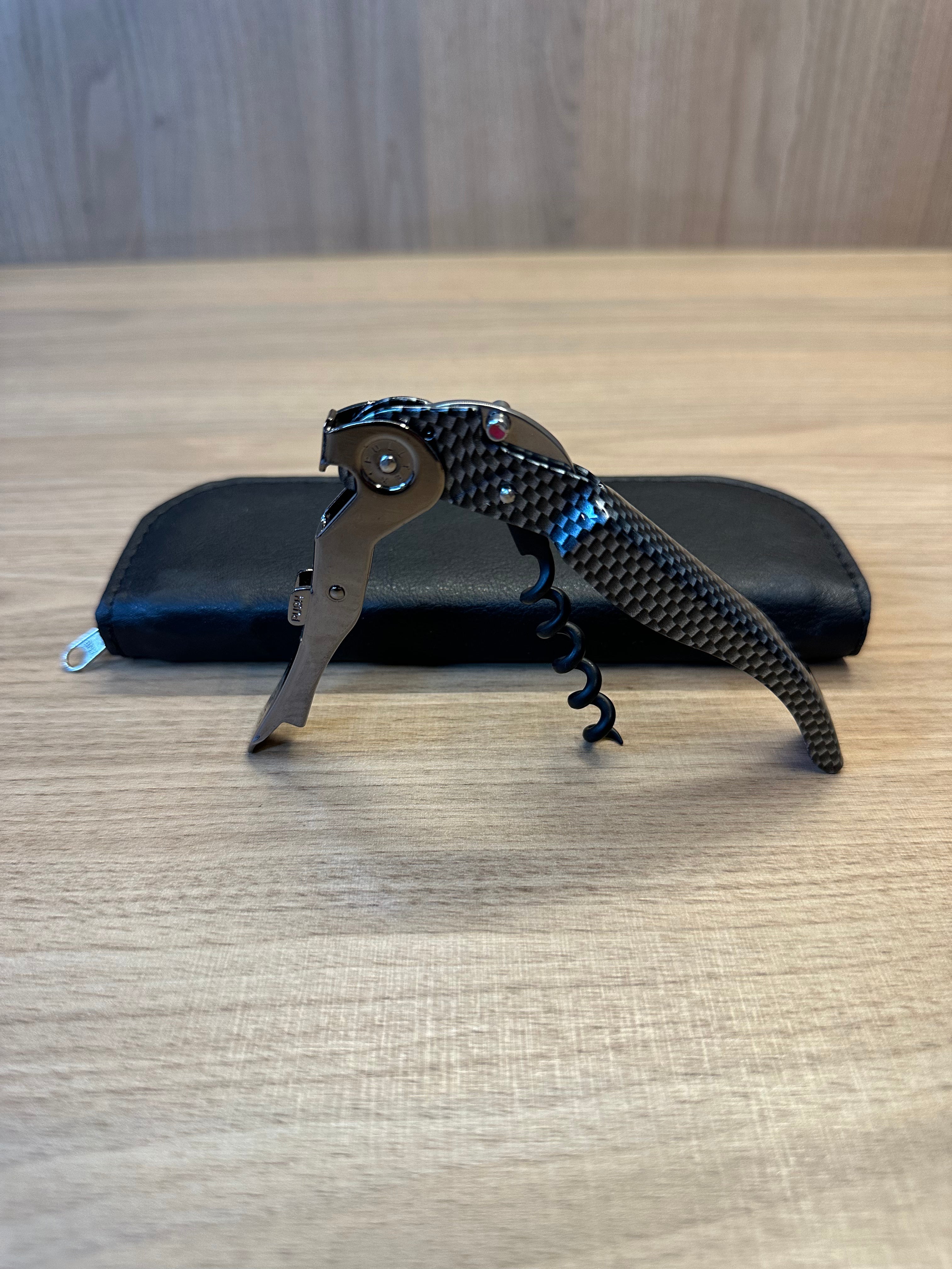 Saca Rolhas Pultex Carbono Dois Estágios com Estojo