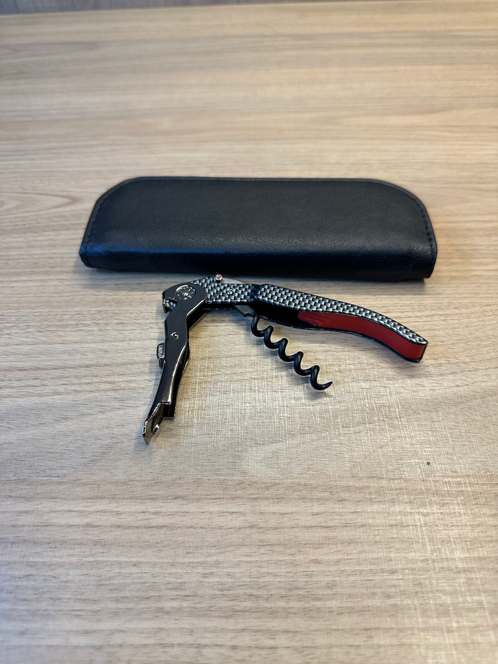 Saca Rolhas Pultex Carbono Dois Estágios com Estojo