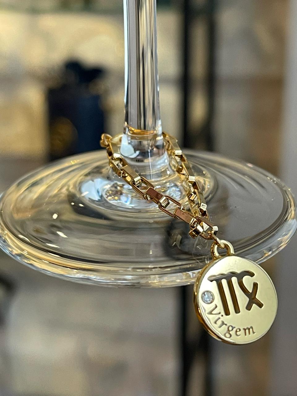 Marcador de Taça-Signos-Virgem